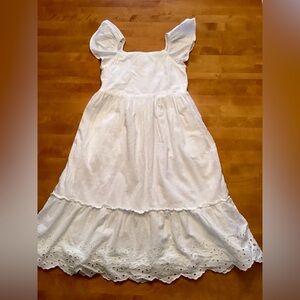 GAP Kids girls White Textured Dress